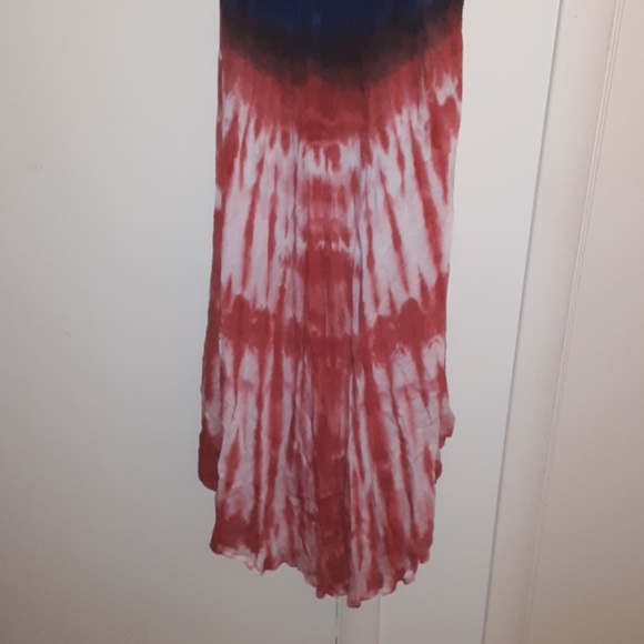 Patriotic sundress with off shoulder sleeves - Picture 7 of 8